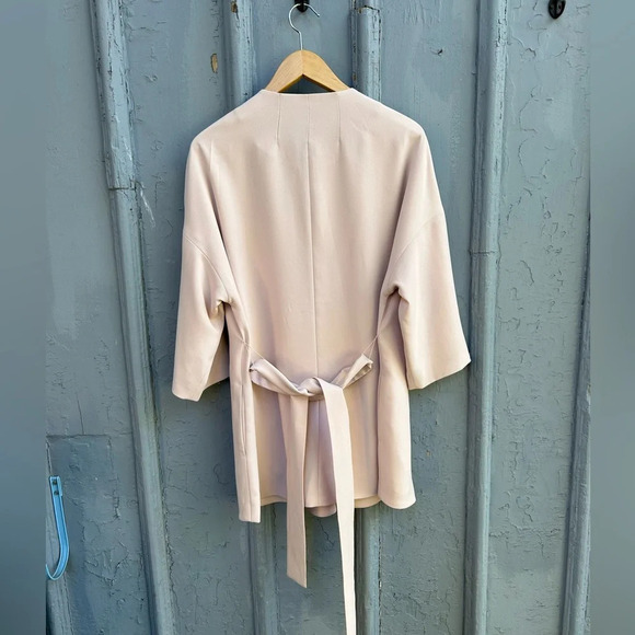 Contemporaine Pink Kimono tie Jacket, M - Picture 3 of 7